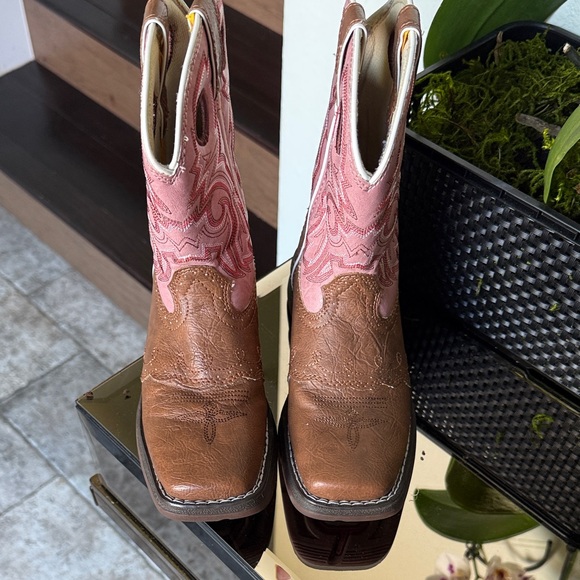 Durango Pink and Brown Kids' Western Boots - Picture 5 of 6